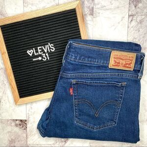 LEVI’S 414 Relaxed Straight Leg Dark Blue Denim Jeans - Size 31